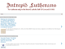 Tablet Screenshot of intrepidlutherans.com
